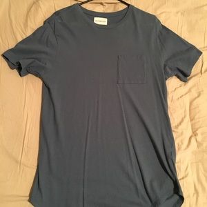 On the Byas Blue Long Shirt